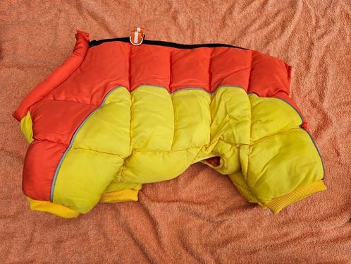 Dik sneeuwpak voor hond, winter, oranje geel, Dieren en Toebehoren, Hondenkleding, Zo goed als nieuw, Hondenjas, Ophalen of Verzenden
