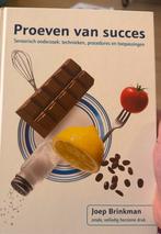 Proeven van succes - Joep Brinkman, Boeken, Gelezen, Voorgerechten en Soepen, Ophalen of Verzenden, Gezond koken