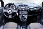 Fiat 500C 0.9 TwinAir Lounge Cabrio NAP INTERSCOPE LEDER BT, Euro 5, 86 pk, Gebruikt, Zwart