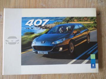 Autofolder / Informatieboek Peugeot 407  met Photo CD Nieuw