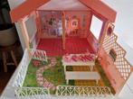 Vintage Retro Meeneem Barbiehuis Mattel, Ophalen of Verzenden, Gebruikt, Poppenhuis