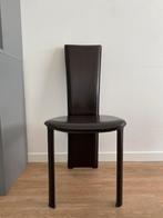 Roche Bobois Frag Italy design 2 design stoelen bruin leer, Ophalen, Gebruikt, Bruin, Leer