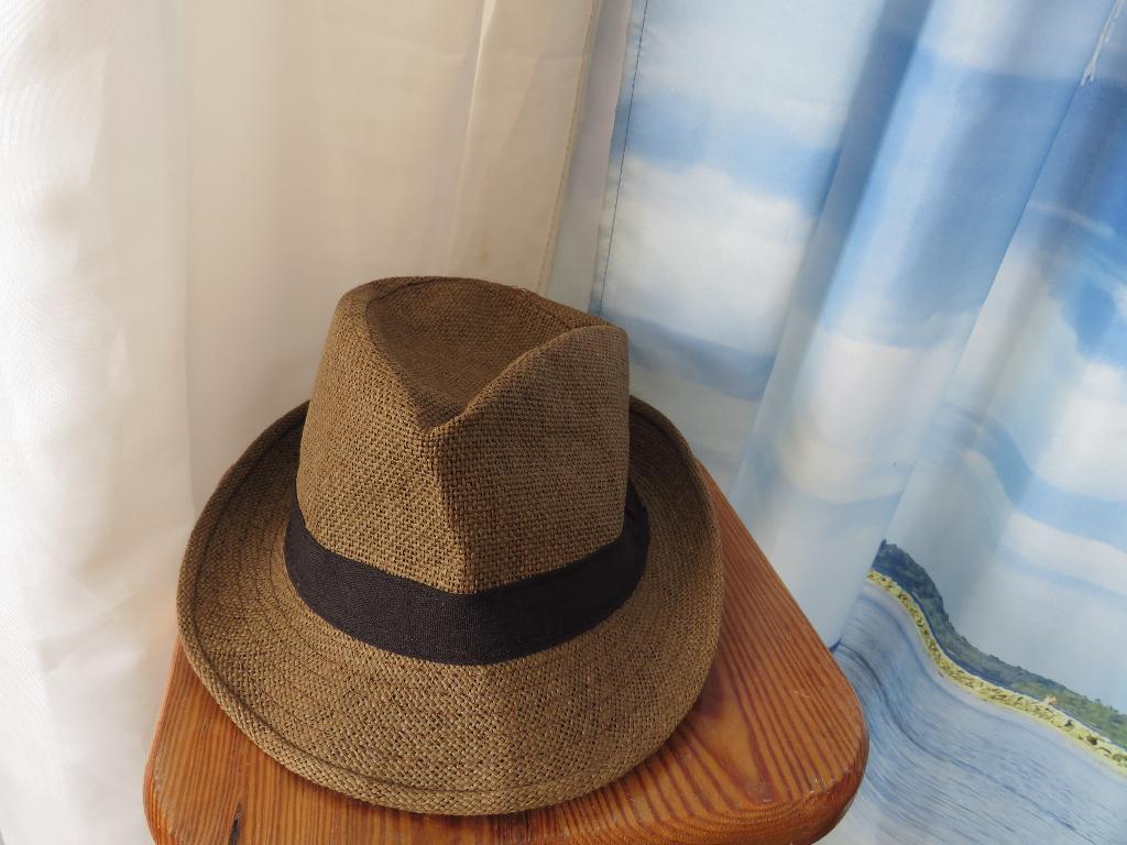 bruine straw hat strooien hoed iets verstelbaar mt 58, Ophalen of Verzenden, Gedragen, 58 of 59 cm (L, 7¼ of ⅜ inch), Hoed