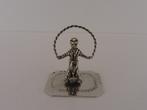 Zilveren miniatuur Touwtjespringen                      Z163, Antiek en Kunst, Ophalen of Verzenden, Zilver
