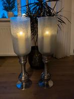 Mooie Kandelaars op hoge voet, Ophalen, Gebruikt, Metaal, 50 tot 75 cm