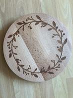 Houten serveerbord met bloemmotief en draaiplateau nieuw, Huis en Inrichting, Ophalen of Verzenden, Nieuw