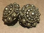 Zilveren goud vergulde antieke keelknopen. Urk / Zeeland, Antiek en Kunst, Antiek | Goud en Zilver, Verzenden, Goud