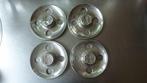 4x naafdop Alfa Romeo met geperst embleem (Alfasud 1300), Ophalen of Verzenden, Gebruikt, Alfa Romeo