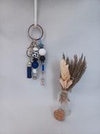 Beadable tassenhanger/sleutelhanger blauw-zwart-wit, Ophalen of Verzenden, Nieuw
