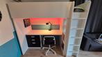 Hoogslaper met bureau incl. bureaustoel, Huis en Inrichting, Ophalen, Eenpersoons, Zo goed als nieuw, 90 cm