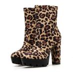 Luipaard enkel laarzen lage laarsjes panter dames vrouwen, Kleding | Dames, Schoenen, Verzenden, Nieuw, Beige, Lage of Enkellaarzen