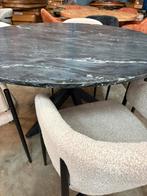 Echt marmeren eettafel 130 cm rond, Ophalen of Verzenden