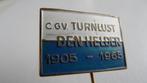 Turnlust Gymnastiek vereniging Den Helder speld, Verzamelen, Speldjes, Pins en Buttons, Verzenden, Gebruikt, Sport, Speldje of Pin