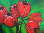 Tulpenschilderij., Ophalen