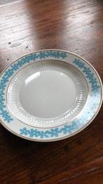 Gebakstel - 11 Bordjes met Blauwe Bloemen, Antiek en Kunst, Antiek | Servies compleet, Ophalen