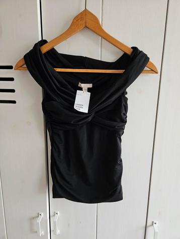 H&M Party Top Zwart - Maat S - Nieuw! beschikbaar voor biedingen