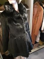 zwarte echte bontjas bont jas bontjasje mankement carnaval S, Ophalen of Verzenden, Zo goed als nieuw, Zwart