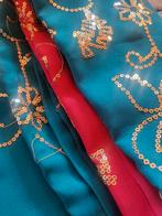 Saree | Sari stof mode hobby blauw roze, Ophalen, Nieuw, Overige typen