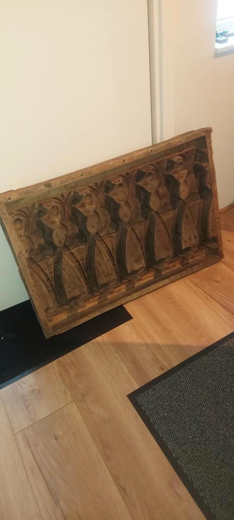 Houten kunstwerk Loods 5 - 100x65 cm, Antiek en Kunst, Kunst | Beelden en Houtsnijwerken, Ophalen of Verzenden