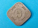 5 cent 1929 slechte kwaliteit, Verzenden, Koningin Wilhelmina, 5 cent, Losse munt