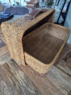 ouderwetse rieten mand/koffer, Huis en Inrichting, Gebruikt, Mand, Ophalen of Verzenden, Riet