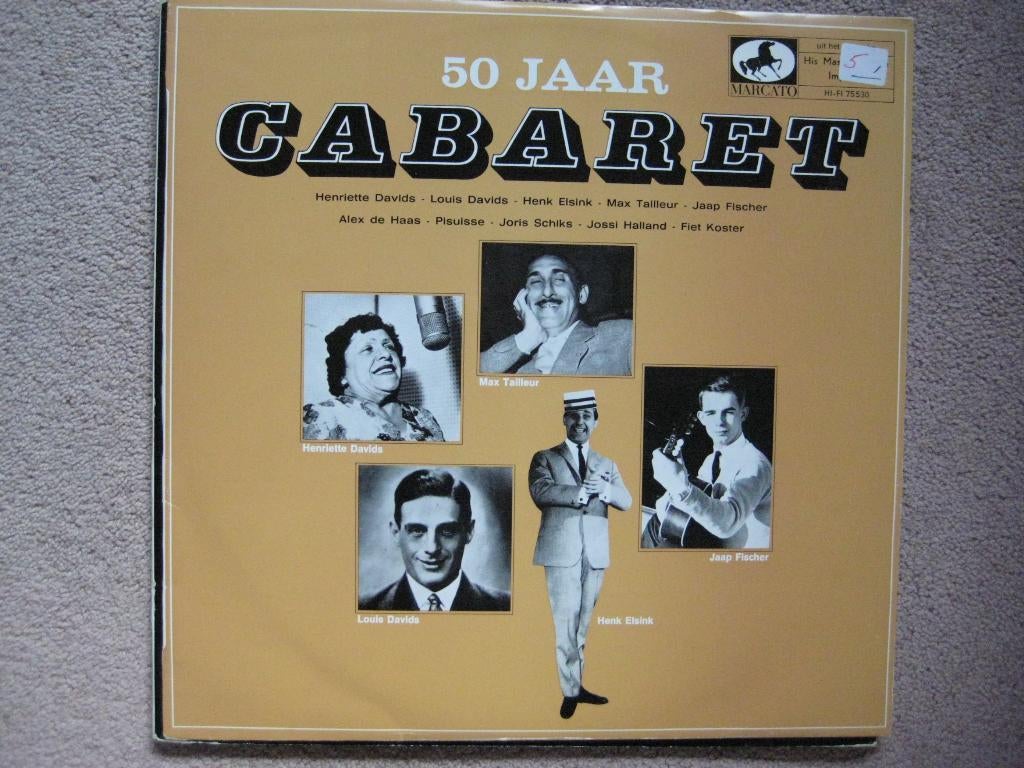 LP 50 jaar Cabaret; Davids, Tailleur, Elsink, Pisuisse, Ophalen of Verzenden, Zo goed als nieuw, 12 inch, Overige genres