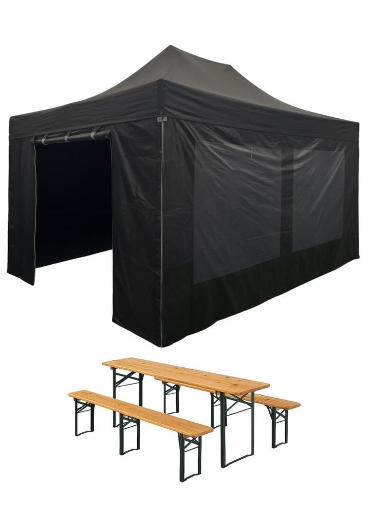 Te huur: Partytent Easy-up Basispakket 3x6 meter, Tuin en Terras, Partytenten, Zo goed als nieuw, Minder dan 5 meter, Ophalen