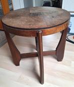 Art Deco, Amsterdamse School bijzet tafeltje, Minder dan 55 cm, Gebruikt, Klassiek, Rond