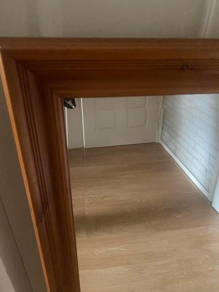 Houten Spiegel, Huis en Inrichting, Woonaccessoires | Spiegels, Gebruikt, 75 tot 100 cm, 100 tot 150 cm, Rechthoekig, Ophalen