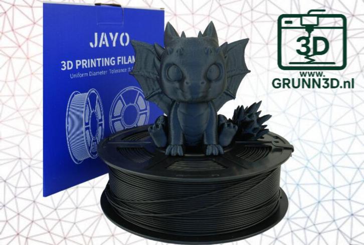 JAYO 3D filament ZWART SILK PLA+ plus rol a 1,1 kg, Computers en Software, 3D-printerbenodigheden, Nieuw, Ophalen of Verzenden