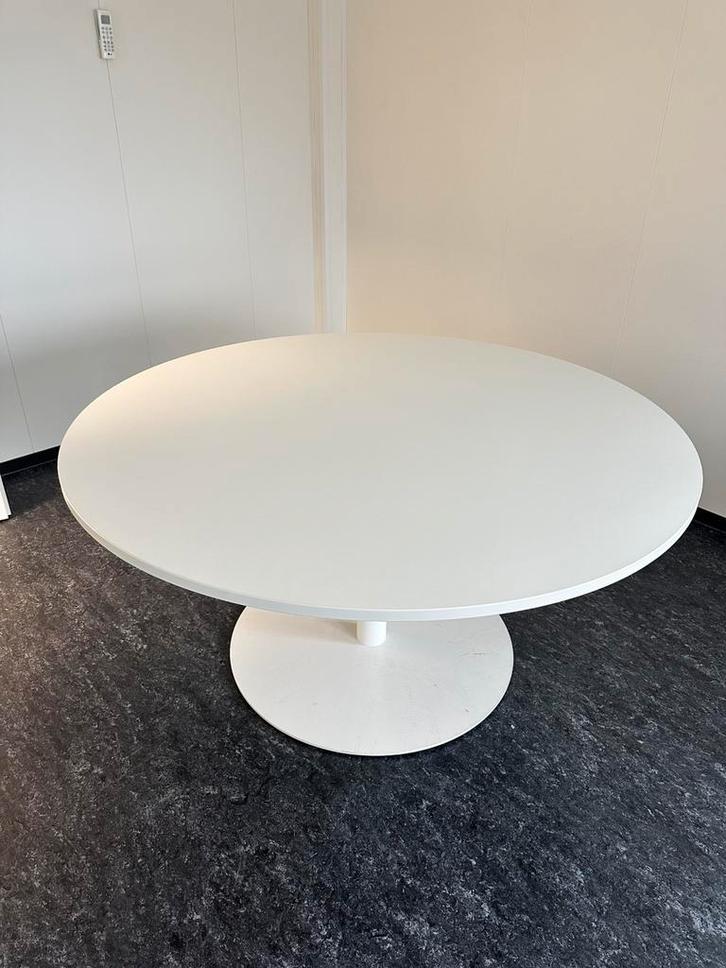 Ronde vergader/eettafel, Huis en Inrichting, Tafels | Eettafels, Zo goed als nieuw, 100 tot 150 cm, 100 tot 150 cm, Vijf personen of meer