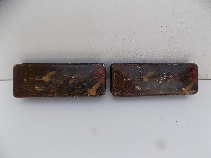 Blikken jaren 60 decoratie brocante vintage set, Antiek en Kunst, Curiosa en Brocante, Ophalen of Verzenden