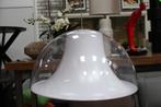 2 ronde moderne hanglampen Pedrali Design zwart transparant, Ophalen of Verzenden, Gebruikt, Kunststof, Minder dan 50 cm