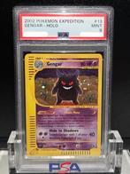 PSA 9 - Gengar Holo #13 Swirl  (2002 Pokemon Expedition), Hobby en Vrije tijd, Verzamelkaartspellen | Pokémon, Ophalen of Verzenden