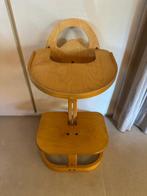 Scandinavisch design hoge kinderstoel (hout), Ophalen, Gebruikt, Meegroeistoel, Afneembaar eetblad