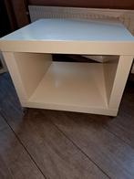 Salon lacktafel op wieltjes., Huis en Inrichting, Tafels | Salontafels, Ophalen, Gebruikt, 50 tot 100 cm, Vierkant