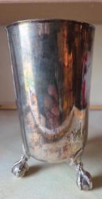 366 gram Zwaar zilveren beker/ fles houder prachtige poten, Antiek en Kunst, Ophalen of Verzenden, Zilver