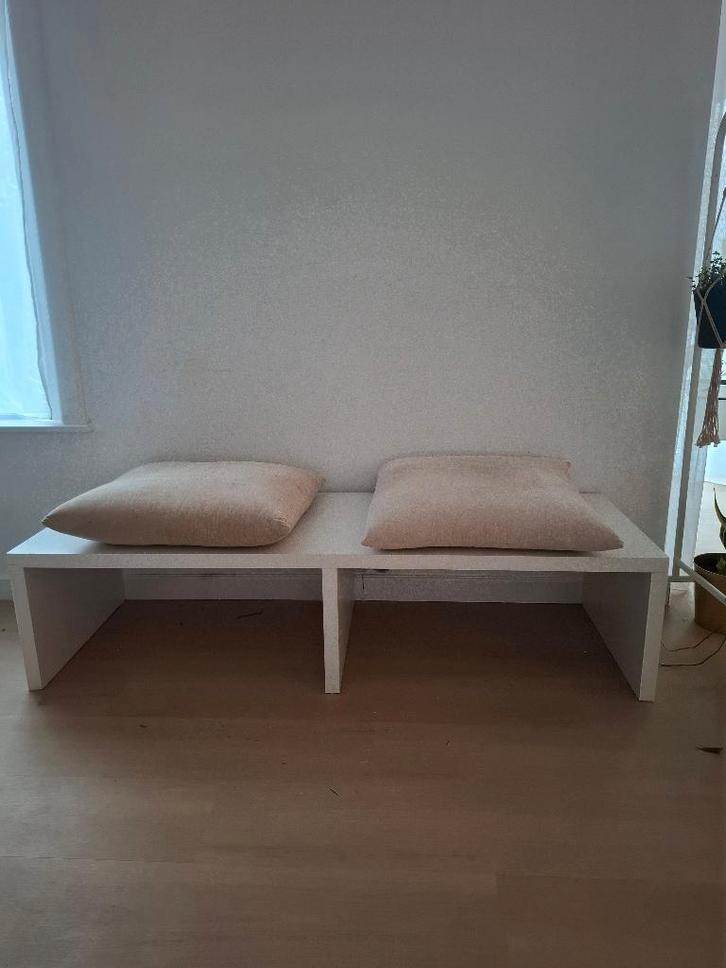 Bankje, Huis en Inrichting, Krukjes, Zo goed als nieuw, Hout, Ophalen