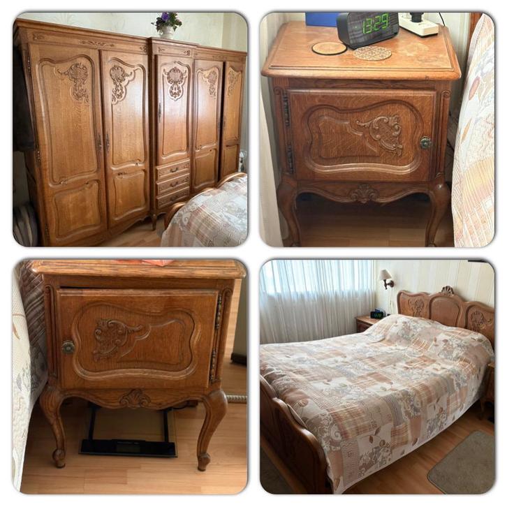 Queen Ann Slaapkamer Compleet, Antiek en Kunst, Antiek | Meubels | Bedden, Ophalen