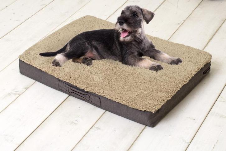 Orthopedisch hondenkussen Buddy 100x65x10 cm Beige, Dieren en Toebehoren, Hondenmanden, Nieuw, Stof, Ophalen of Verzenden