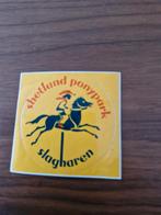 4665 Shetland Ponypark Slagharen Sticker, Verzamelen, Stickers, Ophalen of Verzenden, Gebruikt, Overige typen