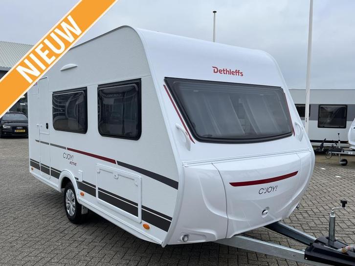 Dethleffs C'Joy Active 420 QSH NIEUW - ACTIEMODEL!, Caravans en Kamperen, Caravans, Bedrijf, tot en met 3, Treinzit, Dethleffs