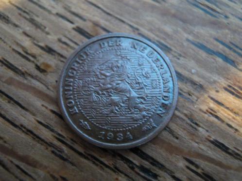 Bronzen 1/2 Cent uit 1934 van koningin Wilhelmina #478, Postzegels en Munten, Munten | Nederland, Losse munt, Overige waardes