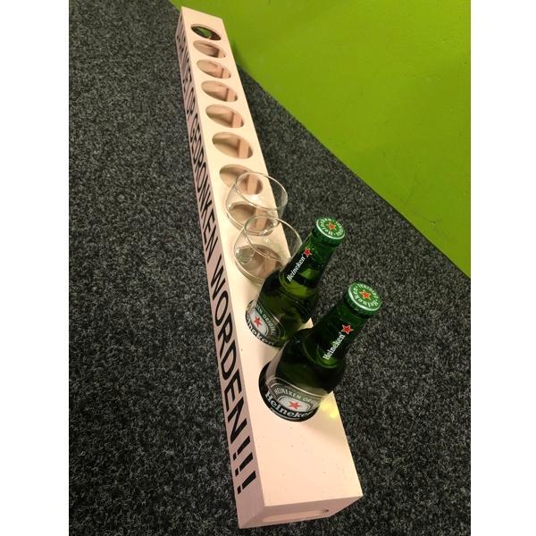 Te koop: Bierlat van 1 meter lang, Hobby en Vrije tijd, Feestartikelen, Zo goed als nieuw, Feestartikel, Ophalen