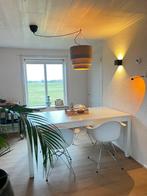 Witte Kuipstoelen 5x, Huis en Inrichting, Stoelen, Kunststof, Gebruikt, Wit, Ophalen of Verzenden