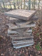 Grindtegels 50 x 50 cm, 11 stuks, Tuin en Terras, Ophalen, Gebruikt, Beton, Terrastegels