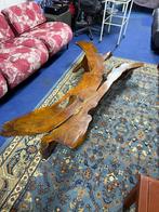 Grote salontafel podium sidetable bankje Japandi Wortelhout, Ophalen, Gebruikt, Japandi Rustiek Art Brut, Brutalisme, Loungen Loft