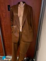ZARA set nep leer blazer L broek 44 nieuw met kaartjes, Ophalen of Verzenden, Zo goed als nieuw, Maat 42/44 (L), Bruin