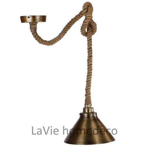 Mancave hanglamp aan touw, Huis en Inrichting, Lampen | Hanglampen, Nieuw, Minder dan 50 cm, Metaal, Verzenden