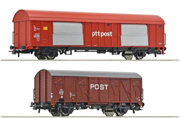 Roco 6600074: tweedeelige set postwagens van de NS beschikbaar voor biedingen